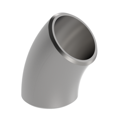 PF2T-045-HN 1-1/2 in 45 Deg Elbow Threaded 2000#  T304L Stainless Steel Pipe Fitting